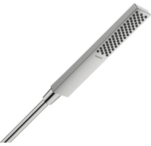 Douchette tube hansgrohe Pulsify E 100 1jet EcoSmart+ carrée 26 x 40 mm chrome 24321000