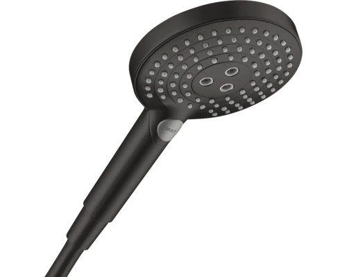 Handbrause hansgrohe Raindance Select S 120 3jet EcoSmart rund Ø 130 mm schwarz matt 26531670