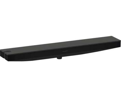hansgrohe Rainfinit yWandanschluss Porter 500 mit Brausehalter links und Duschablage schwarz matt 26843670