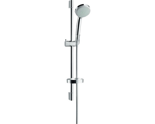 Brausegarnitur hansgrohe Croma 100 Vario EcoSmart chrom glänzend Brausestangenlänge 668 mm 27776000 Brausegarnitur hansgrohe Croma 100 Vario EcoSmart chrom glänzend Brausestangenlänge 668 mm 27776000