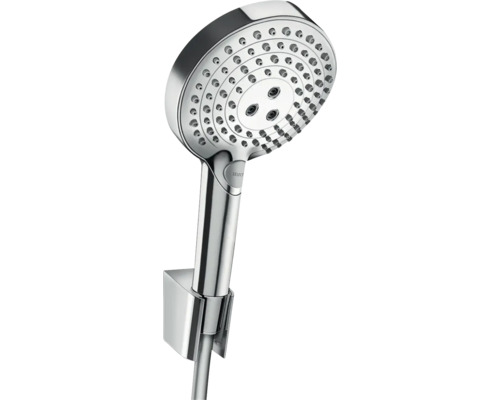 Handbrause Set hansgrohe Raindance Select S 120 3jet PowderRain rund mit Brauseschlauch 125 cm chrom 27669000 Handbrause Set hansgrohe Raindance Select S 120 3jet PowderRain rund mit Brauseschlauch 125 cm chrom 27669000