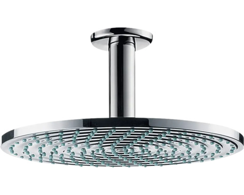 Set de pommeau de douche hansgrohe Raindance S 240 1jet rondØ 240 mm avec raccordement de plafond chrome 27477000