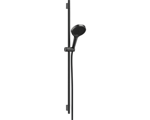 Brausegarnitur hansgrohe Rainfinity S Puro 130 3jet brushed black chrom matt Brausestangenlänge 1008 mm 28743340 Brausegarnitur hansgrohe Rainfinity S Puro 130 3jet brushed black chrom matt Brausestangenlänge 1008 mm 28743340