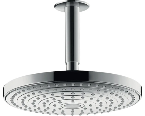 Set de pommeau de douche hansgrohe Raindance Select S 240 2jet rond Ø 240 mm avec raccordement de plafond chrome 26467000