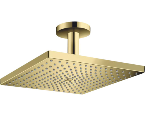 Kopfbrause Set hansgrohe Raindance E 300 1jet eckig 300 x 300 mm mit Deckenanschluss polished gold optic 26250990