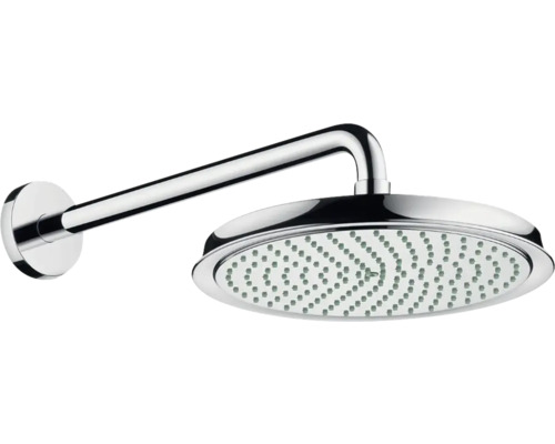 Kit pomme haute hansgrohe Raindance Classic 1jet rond Ø 270 mm avec bras de chrome 27424000