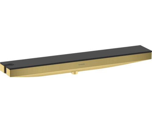 hansgrohe Rainfinit yWandanschluss Porter 500 mit Brausehalter links und Duschablage polished gold optik 26843990