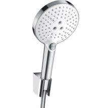 Handbrause Set hansgrohe Raindance Select S 120 3jet rund mit Brauseschlauch 160 cm chrom/weiß 26721400