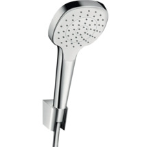 Handbrause Set hansgrohe Croma Select E E 110 1jet eckig mit Brauseschlauch 125 cm chrom/weiß 26424400