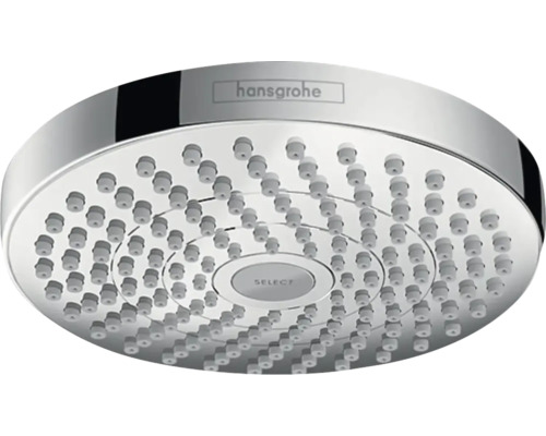 Pommeau de douche hansgrohe Croma Select S 180 2jet EcoSmart rond Ø 190 mm chrome 26523000