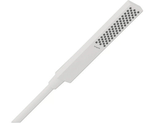 Stabhandbrause hansgrohe Pulsify E 100 1jet EcoSmart eckig 26 x 40 mm weiß matt 24320700