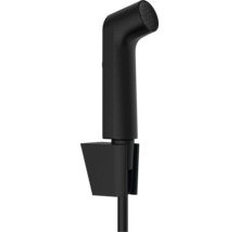 hansgrohe Bidetbrauseset Bidette 1jet S EcoSmart mit Porter S Brausehalter und Brauseschlauch 125 cm schwarz matt 29238670