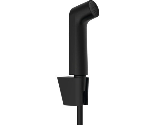 hansgrohe Bidetbrauseset Bidette 1jet S EcoSmart mit Porter S Brausehalter und Brauseschlauch 125 cm schwarz matt 29238670 hansgrohe Bidetbrauseset Bidette 1jet S EcoSmart mit Porter S Brausehalter und Brauseschlauch 125 cm schwarz matt 29238670
