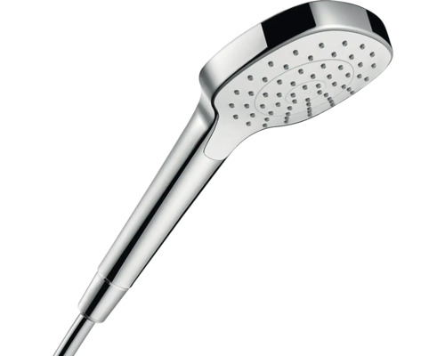 Handbrause hansgrohe Croma E 110 1jet EcoSmart eckig 185 x 110 mm chrom weiß 26815400
