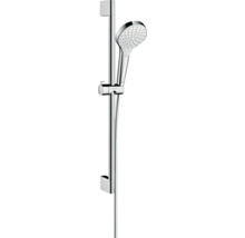 Brausegarnitur hansgrohe Croma Select S 1jet EcoSmart chrom weiß glänzend Brausestangenlänge 669 mm 26565400