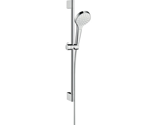 Brausegarnitur hansgrohe Croma Select S 1jet EcoSmart chrom weiß glänzend Brausestangenlänge 669 mm 26565400 Brausegarnitur hansgrohe Croma Select S 1jet EcoSmart chrom weiß glänzend Brausestangenlänge 669 mm 26565400