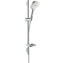 Brausegarnitur hansgrohe Raindance Select E 120 3jet chrom weiß glänzend Brausestangenlänge 718 mm 26620400