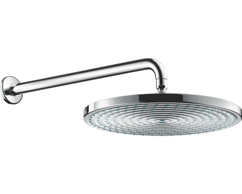 Kit pomme haute hansgrohe Raindance S 300 1jet rond Ø 300 mm avec bras de chrome 27493000