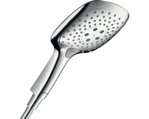Handbrause hansgrohe Raindance Select E 150 3jet EcoSmart eckig 236 x 130 mm chrom 26551000