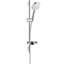 Brausegarnitur hansgrohe Raindance Select S 120 3jet chrom weiß glänzend Brausestangenlänge 718 mm 26630400