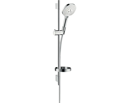 Brausegarnitur hansgrohe Raindance Select S 120 3jet chrom weiß glänzend Brausestangenlänge 718 mm 26630400 Brausegarnitur hansgrohe Raindance Select S 120 3jet chrom weiß glänzend Brausestangenlänge 718 mm 26630400