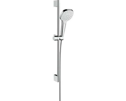Brausegarnitur hansgrohe Croma Select E 1jet EcoSmart chrom weiß glänzend Brausestangenlänge 669 mm 26585400 Brausegarnitur hansgrohe Croma Select E 1jet EcoSmart chrom weiß glänzend Brausestangenlänge 669 mm 26585400