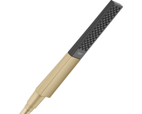 Stabhandbrause hansgrohe Rainfinity 100 1jet EcoSmart eckig 25 x 50 mm brushed bronze 26867140