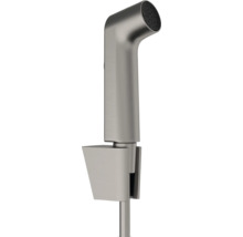hansgrohe Bidetbrauseset Bidette 1jet S EcoSmart mit Porter S Brausehalter und Brauseschlauch 125 cm brushed blach chrom gebürstet 29238340