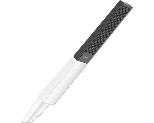 Stabhandbrause hansgrohe Rainfinity 100 1jet EcoSmart eckig 25 x 50 mm weiß matt 26867700