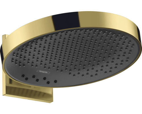 Kopfbrause hansgrohe Rainfinity 360 3jet rund Ø 360 mm mit Wandanschluss polished gold optic 26234990