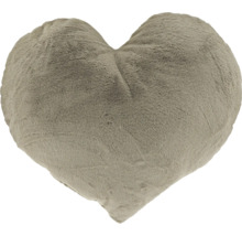 Herzförmiges Kissen aus Plüsch