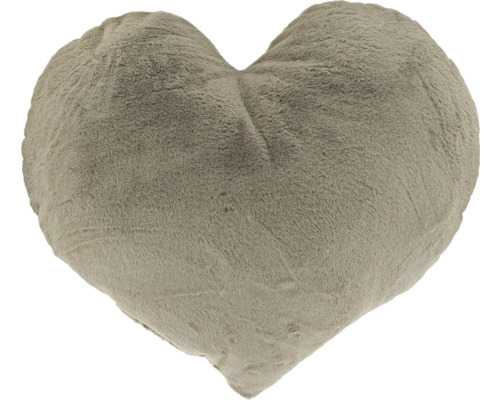 Herzförmiges Kissen aus Plüsch