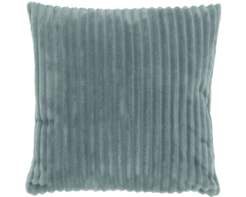 Coussin avec texture de velours côtelé