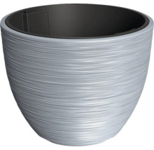 Blumentopf mit horizontaler Rillenstruktur