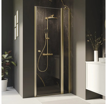 Cabine de douche avec robinetterie de douche dans une salle de bains