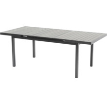 Table de jardin extensible avec structure métallique et plateau