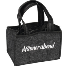 Flaschentasche aus Filz mit der Aufschrift Männerabend