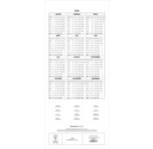 Kalender mit Monatsübersicht für das Jahr 2026