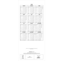 Kalender mit Monatsübersicht für das Jahr 2026