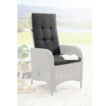 Coussin de chaise de jardin avec dossier haut et boutons