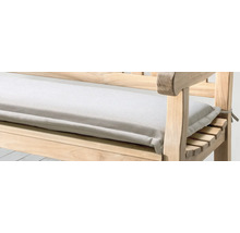 Banc de jardin avec coussin rayé