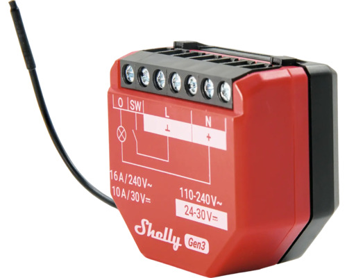 Shelly Gen3 Relais-Schaltaktor zur Hausautomation