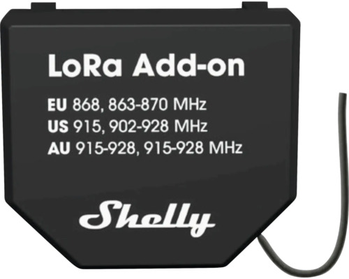 Shelly LoRa Add-on mit Frequenzangaben