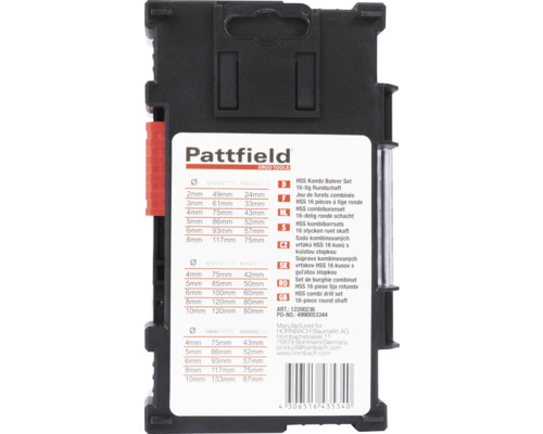 Informations détaillées sur le produit du jeu de forets combinés Pattfield