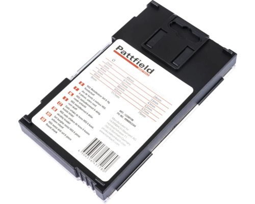 Pattfield Metallbohrer Set, sechs Teile, mit Rundschaft