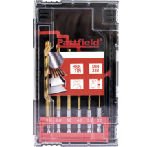 Pattfield Ergo Tools Bohrerset mit HSS-TiN Beschichtung, DIN 338 Standard