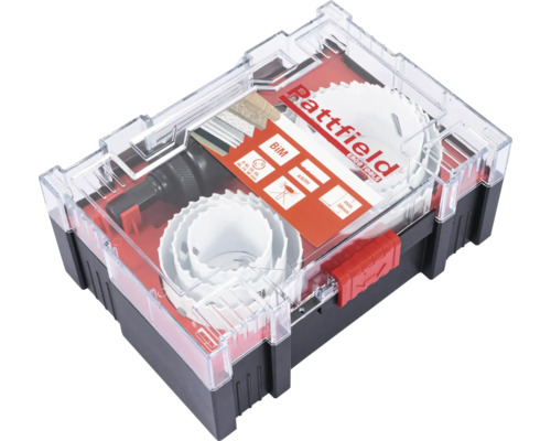 Jeu de scies cloches Pattfield avec différentes tailles dans une boîte de rangement
