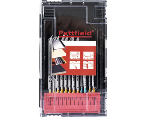 Pattfield Jeu de lames de scie sauteuse dans un coffret