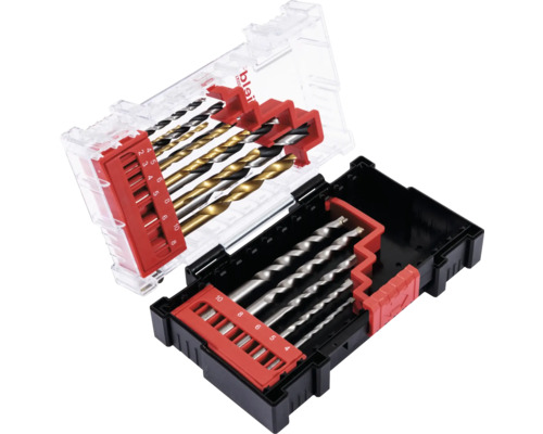 HSS Kombi Bohrer Set Pattfield 16 tlg., Rundschaft