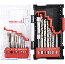 Bohrerset und Gewindeschneider Set in transparenter Box